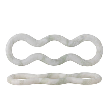 Bloomingville - Vivien Bordskåner, Grøn, Marmor - L38 × H2,5 × B12 cm