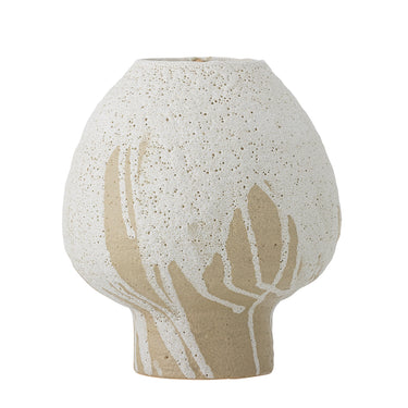 Bloomingville - Morag Vase, Natur, Stentøj - Ø17 × H19 cm