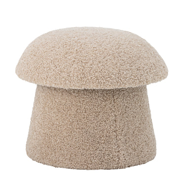 Bloomingville - Bocca Puf, Natur, polyester - Ø46 × H38 cm
