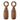 Bloomingville - Martim Salt & Peberkværn, Brun, Akacie - Ø6,5 × H21 cm, sæt med 2