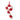 Bloomingville - Kunai Ornament, Rød, polyester - L43 × H5 × B20,5 cm