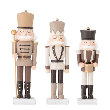 Bloomingville - Darryl Deko, Brun, Polyresin - L6 × H23 × B5/L6 × H25 × B5/L6 × H27 × B5 cm, sæt med 3