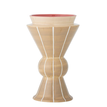 Bloomingville - Trilla Vase, Natur, Keramik - Ø16 × H26,5 cm