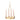 Bloomingville - Elmir Adventsstage, Guld, Jern - Ø30 × H55 cm