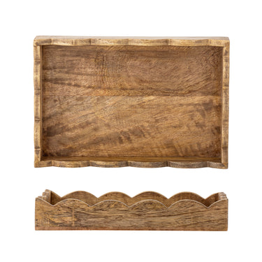 Bloomingville - Namira Serveringsbakke, Natur, FSC® 100%, mangotræ - L30 × H5 × B19 cm