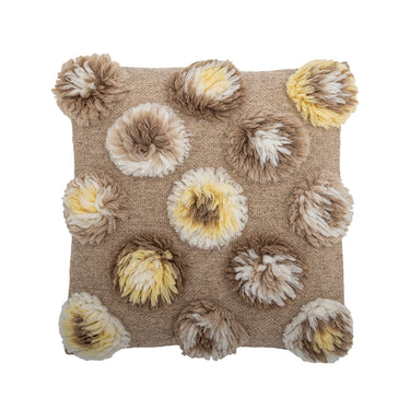 Bloomingville - Somma Pude, Natur, Uld - L50 × B50 cm