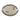 Bloomingville - Hezha Serveringsfad, Blå, Stentøj - L34 × H3,5 × B25 cm