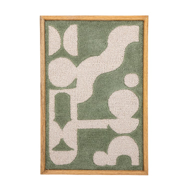 Bloomingville - Longton Vægdekoration, Grøn, Uld - H65 × B45 cm