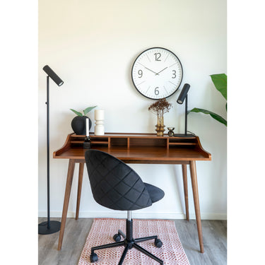 House Nordic - Geneve Kontorstol - Sort velour - Bolig og Haven