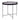 House Nordic - Venezia Sofabord - i sort stål med glas ø48xh48cm - Bolig og Haven