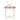 House Nordic - Venezia Sofabord - messing farvet stål, m. glas ø48xh48cm - Bolig og Haven