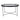 House Nordic - Venezia Sofabord - sort, m. glas, Ø70xH40cm - Bolig og Haven