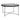 House Nordic - Venezia Sofabord - sort, m. glas, Ø70xH40cm - Bolig og Haven