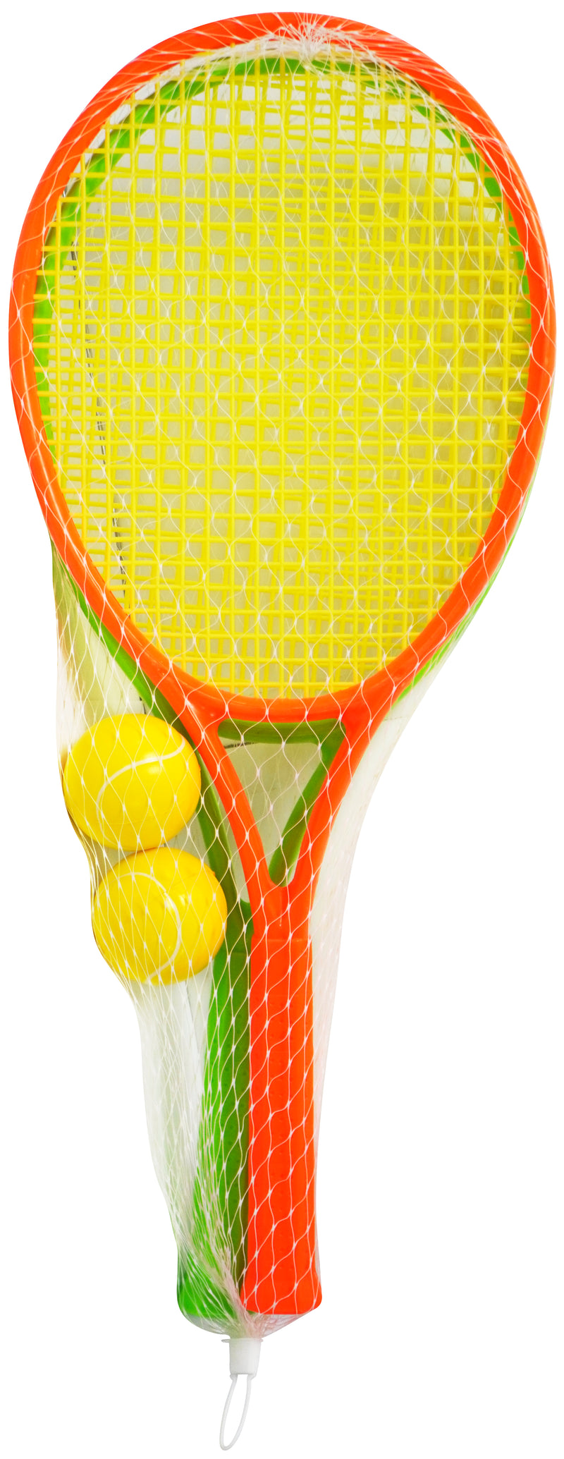 Tennissæt i plastik til to personer fra Play>it i en pose