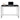 Vita - Skrivebord med sort ramme og sort bordplade 100x45x75 cm - Bolig og Haven