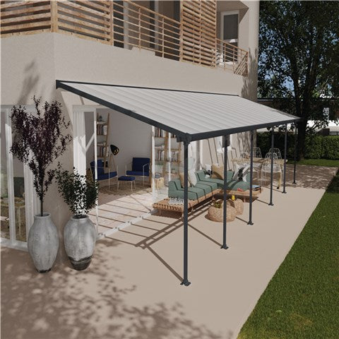 Palram - Canopia Feria terrasseoverdækning sampak 30,7 m2, antracitgrå