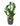 En grøn plante der står i Antracit Brussels Round urtepotteskjuler fra Elho