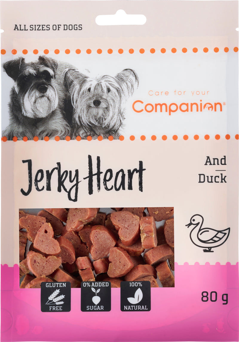 Companion - Ande snacks hjerteform, 80g
