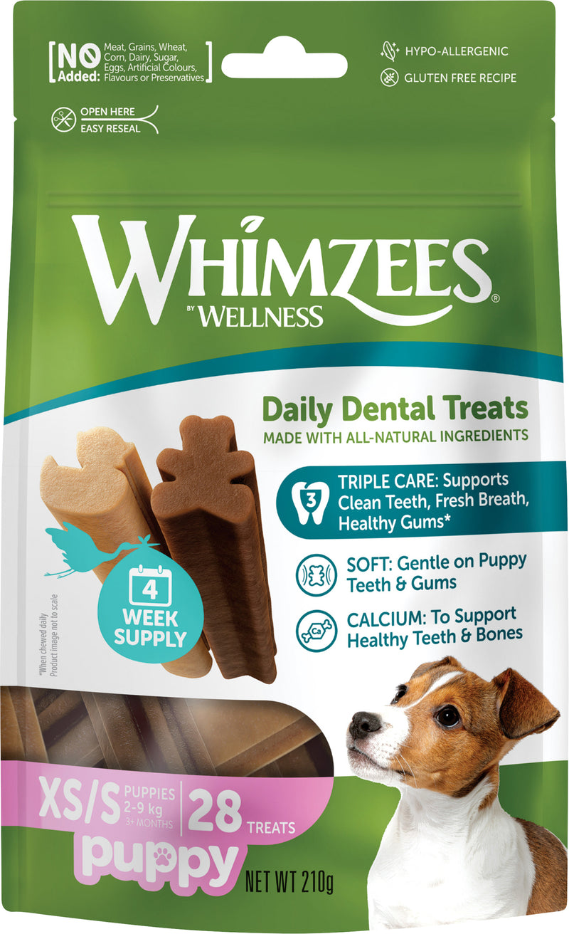 Whimzees -  Puppy Chew XS/S til små hvalpe - 28 stk.