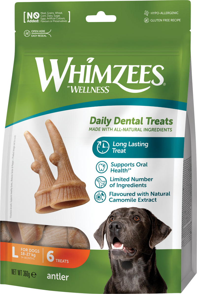 Whimzees - Occupy Antler L, 6 stk, 360g MP