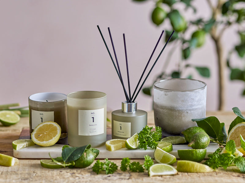 Illume X Bloomingville NO. 1 - Parsley Lime Duftpinde, Grøn, Duftevand