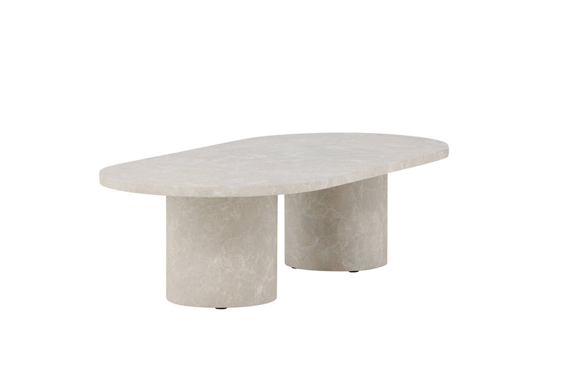 Venture Home Narvik – sofabord i beige marmorlook – 32×120×60 cm