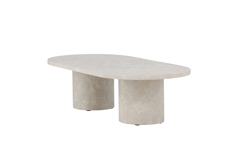Venture Home Narvik – sofabord i beige marmorlook – 32×120×60 cm