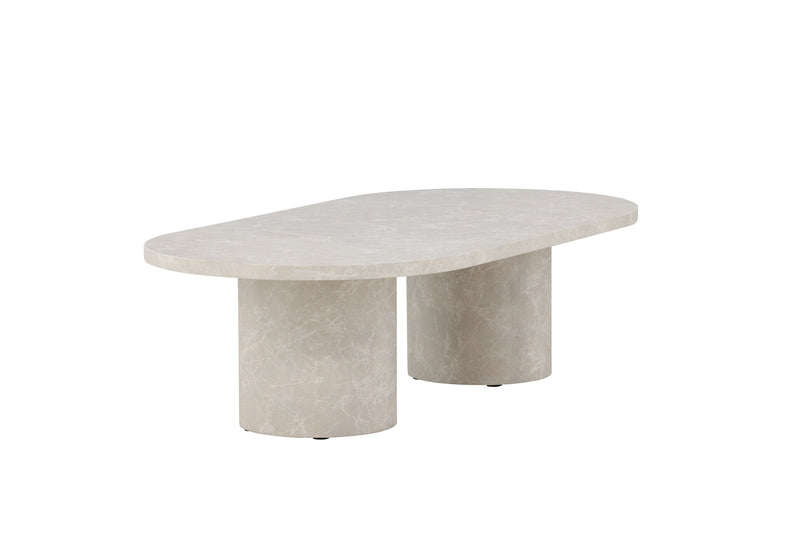 Venture Home Narvik – sofabord i beige marmorlook – 32×120×60 cm