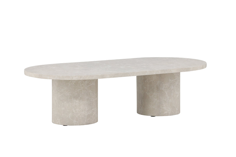 Venture Home Narvik – sofabord i beige marmorlook – 32×120×60 cm