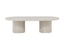 Venture Home Narvik – sofabord i beige marmorlook – 32×120×60 cm