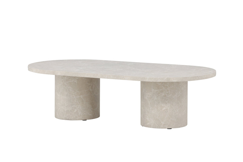 Venture Home Narvik – sofabord i beige marmorlook – 32×120×60 cm