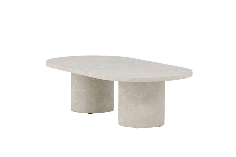Venture Home Narvik – sofabord i beige marmorlook – 32×120×60 cm