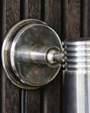 Nordal - BRAGI udendørs væglampe - messing med antik sølvfinish