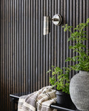 Nordal - BRAGI udendørs væglampe - messing med antik sølvfinish