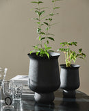 Nordal - ADONY plantekrukke, S – sort – Ø15 × H22 cm