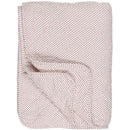 Ib Laursen - Quiltet Tæppe – Hvid med røde prikker