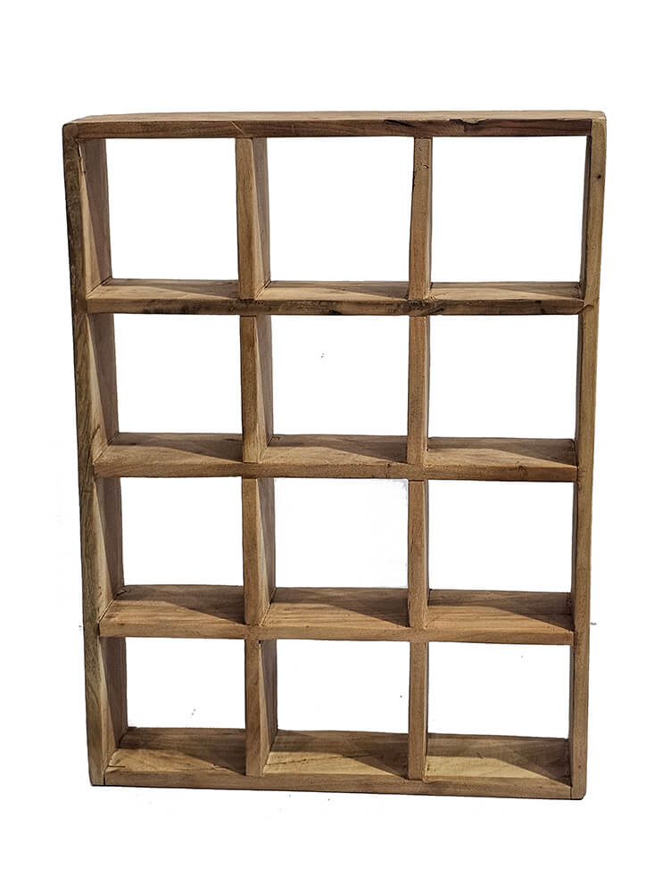 Trademark Living - Latte kopreol med 12 rum, H:60cm x B:45cm x D:10cm