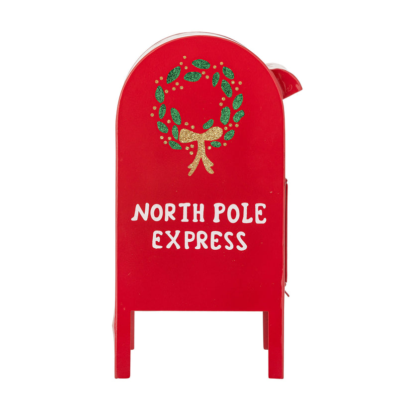 Bloomingville - Postkasse Carlo Deko, Rød, Metal, H33 cm