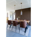 House Nordic - Pisa Spisebordsstol - Sæt af 2 stk.. Vintage brun - Bolig og Haven