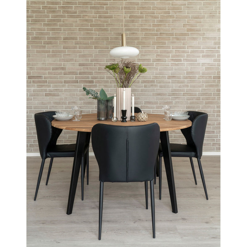 House Nordic - Pisa Spisebordsstole - sæt af 2 stk. Sort