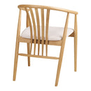 House Nordic – Agustin Spisebordsstol, Egetræ med Stofsæde, Natur/Sand