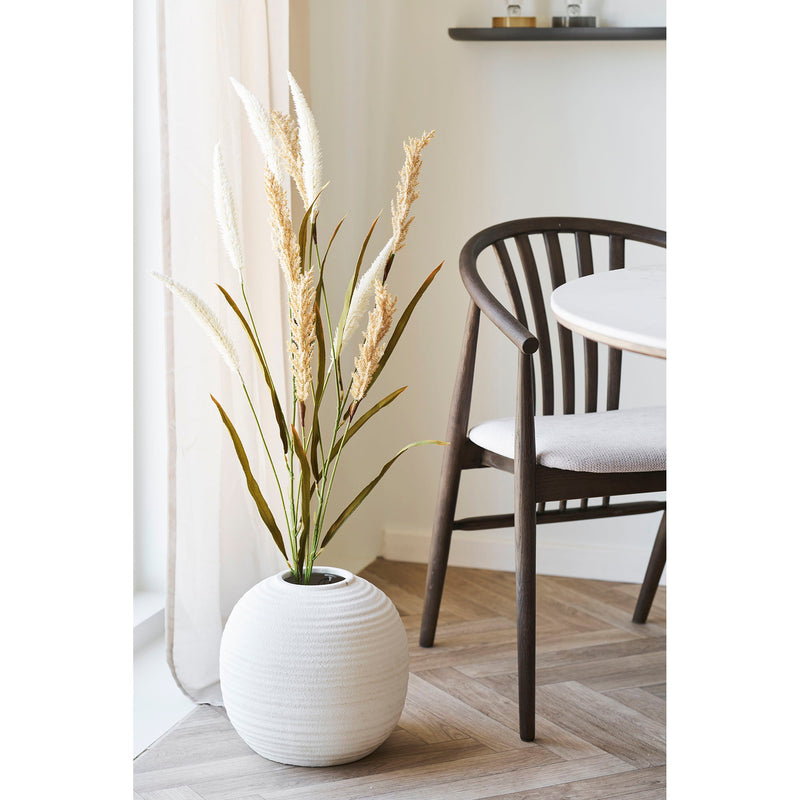 House Nordic – Agustin Spisebordsstol, egetræ mørk, stofsæde, sand
