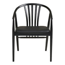 House Nordic – Agustin Spisebordsstol, bøgetræ, PU sæde, sort