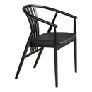 House Nordic – Agustin Spisebordsstol, bøgetræ, PU sæde, sort