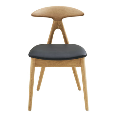 Lanuza Spisebordsstol fra House Nordic i natur / Sort – billede 2