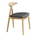 Lanuza Spisebordsstol fra House Nordic i natur / Sort – billede 3