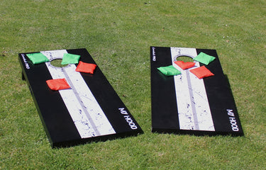 My Hood - Cornhole 120x60 cm (officielle mål), Sæt af 2 plader, og 8 poser