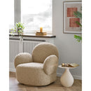 House Nordic - Messina Loungestol med Drejefunktion Lysebrun - 85 x 87 x 81 cm