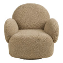 House Nordic - Messina Loungestol med Drejefunktion Lysebrun - 85 x 87 x 81 cm