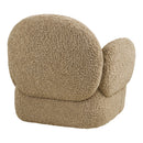 House Nordic - Messina Loungestol med Drejefunktion Lysebrun - 85 x 87 x 81 cm
